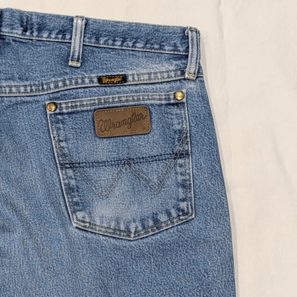 Wrangler George Strait Cowboy Cut Jeans Mens 36x30 Blue Straight Leg 13MGSHD